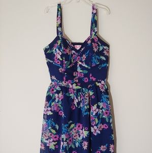 Candie's Floral Sweetheart Dress Size Small